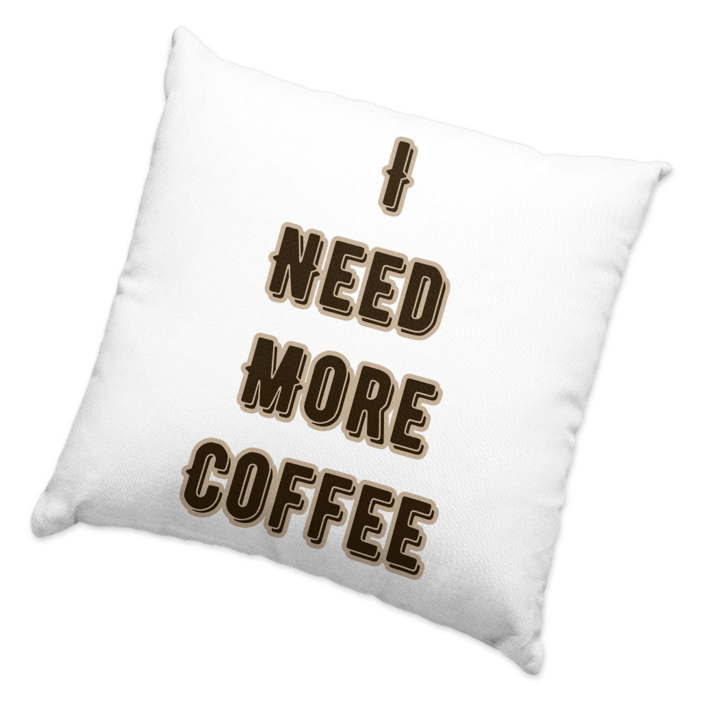 Coffee Themed Square Pillow Cases - Cute Quote Pillow Covers - Cool Trendy Pillowcases