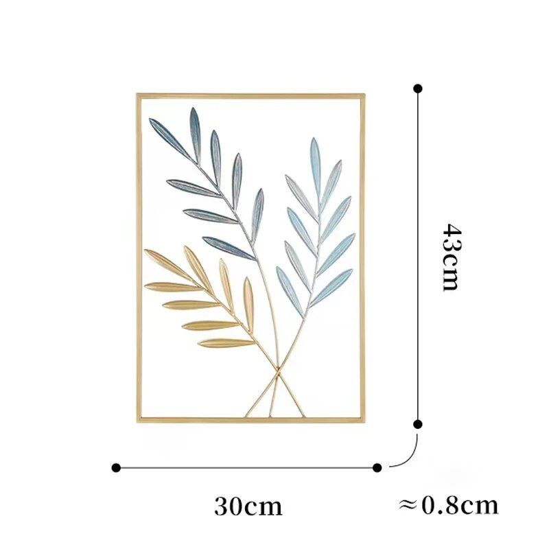 Modern Nordic Ginkgo Leaf Metal Wall Art