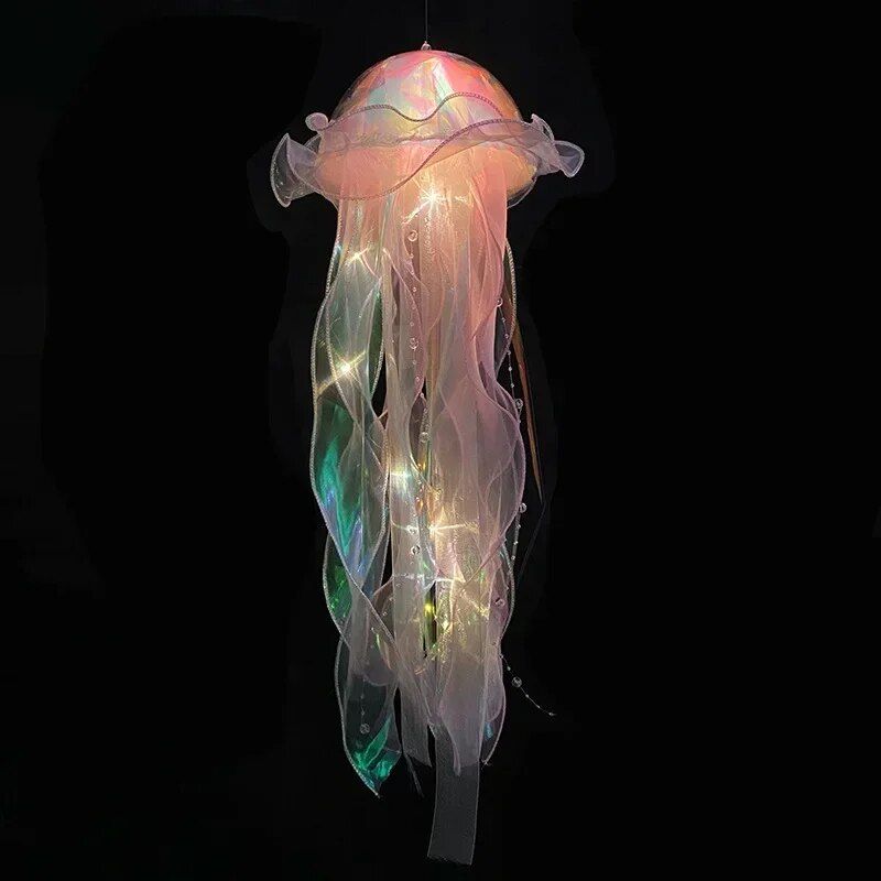 Enchanting Jellyfish Night Light - Portable Flower Lamp for Bedroom and Home Decor