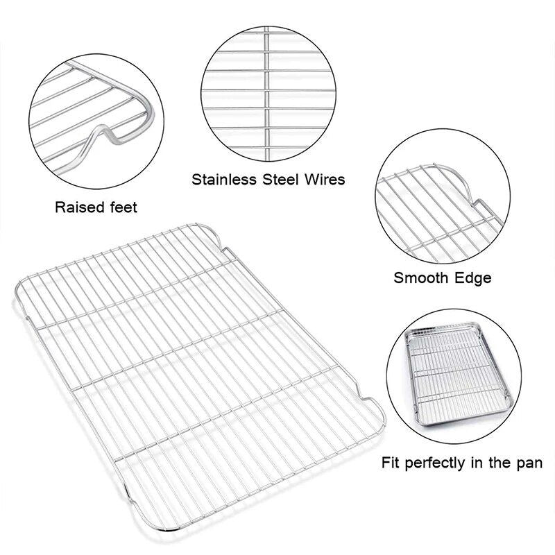 304 Stainless Steel Baking Tray with Cooling Rack