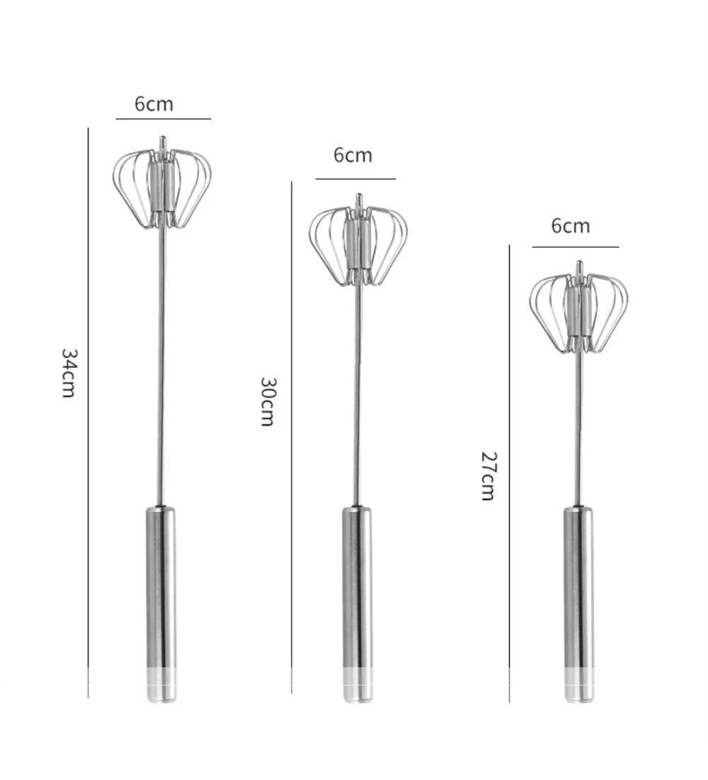 Stainless Steel Semi-Automatic Egg Beater