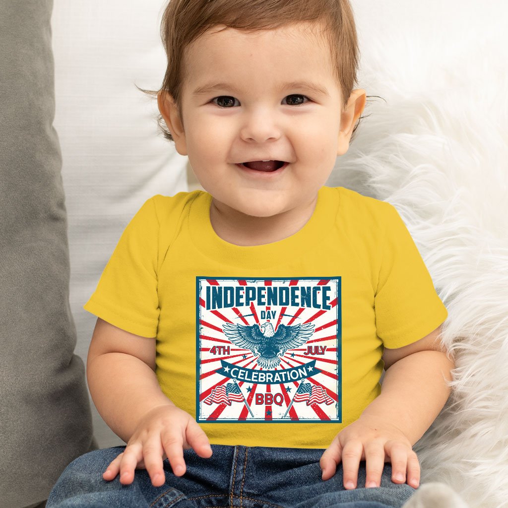 Baby Independence Day Celebration T-Shirt - Vintage Independence Day T-Shirt - Patriotic T-Shirt