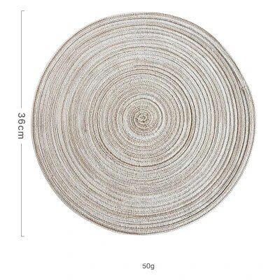 Round Linen Table Mat - Stylish Home Decor and Dining Accessory