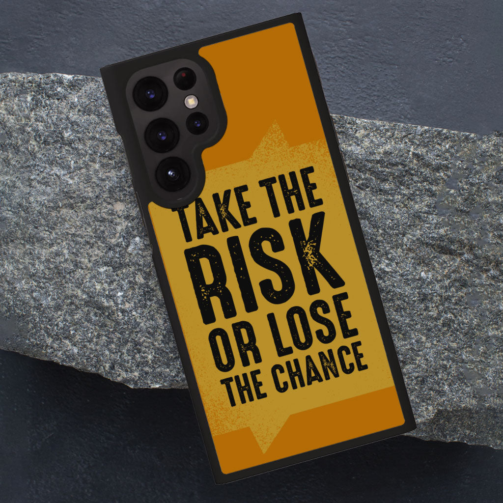 Take the Risk Samsung S22 Ultra Phone Case - Cool Phone Case for Samsung S22 Ultra - Trendy Samsung S22 Ultra Phone Case