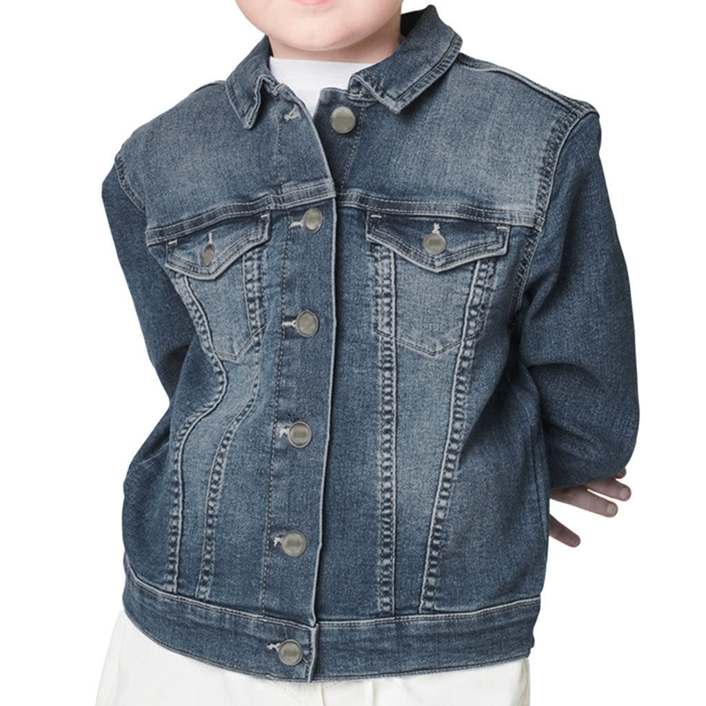 Inspirational Quote Kids' Denim Jacket - Cool Trendy Jean Jacket - Cute Design Denim Jacket for Kids