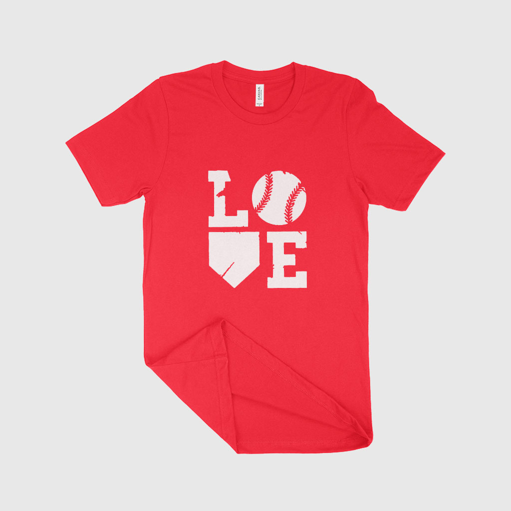 Baseball Love Unisex Jersey T-Shirt Made in USA