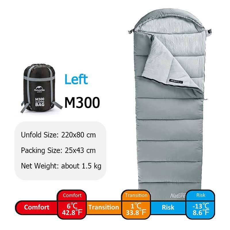 Lightweight & Warm Envelope Sleeping Bag for Spring & Autumn Camping