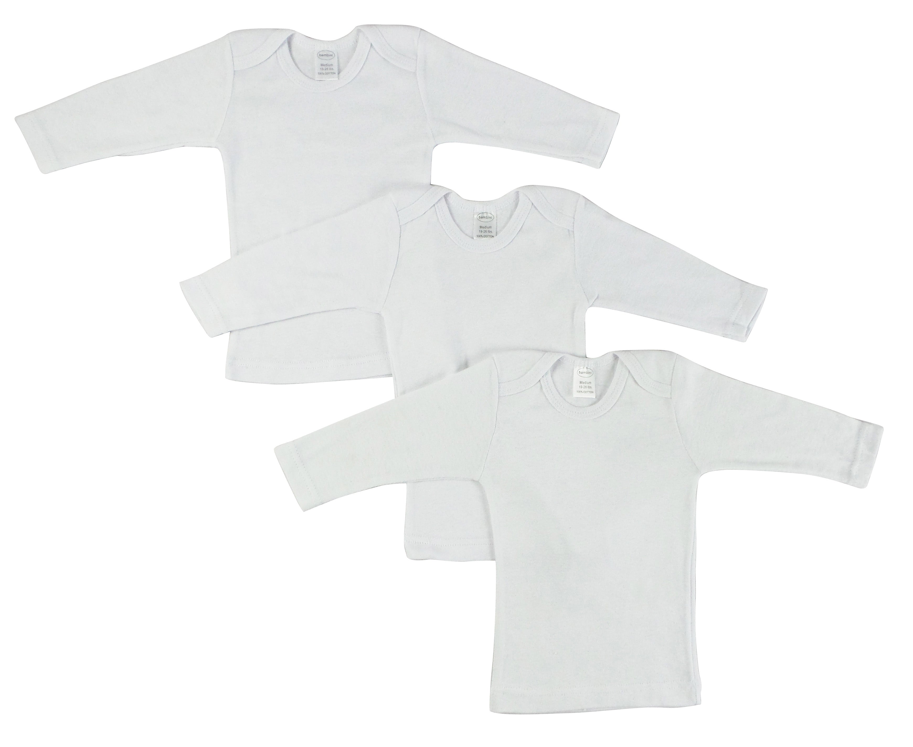 Bambini Long Sleeve White Lap T-shirt | Emerald Clover