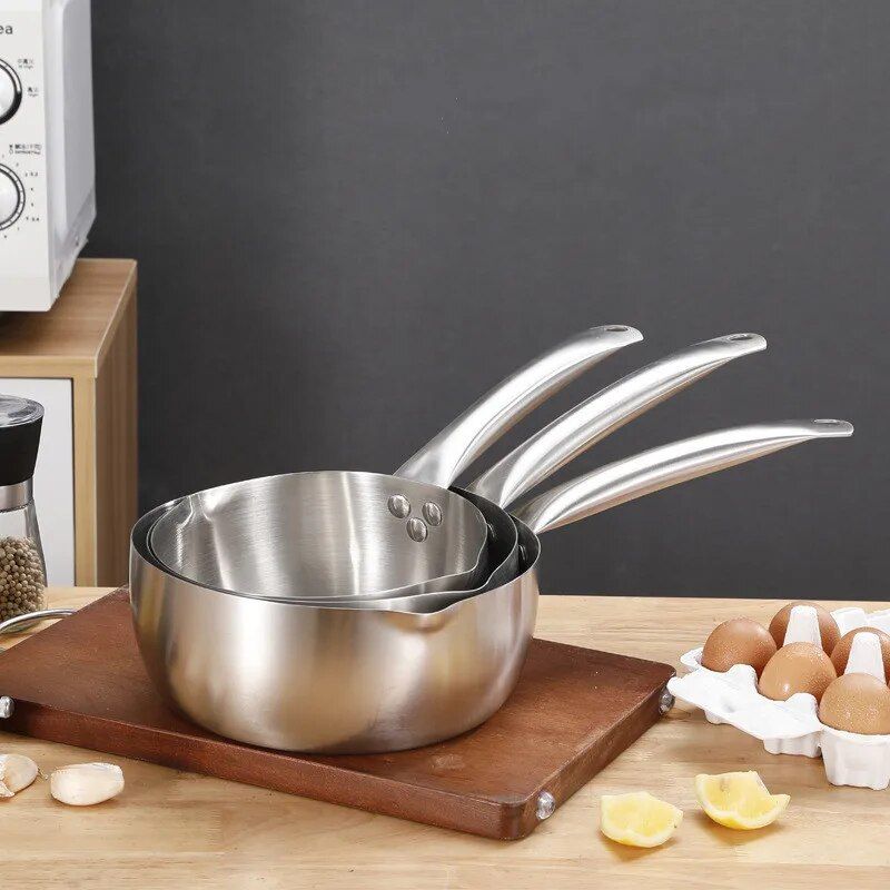 Versatile Stainless Steel Nonstick Saucepan