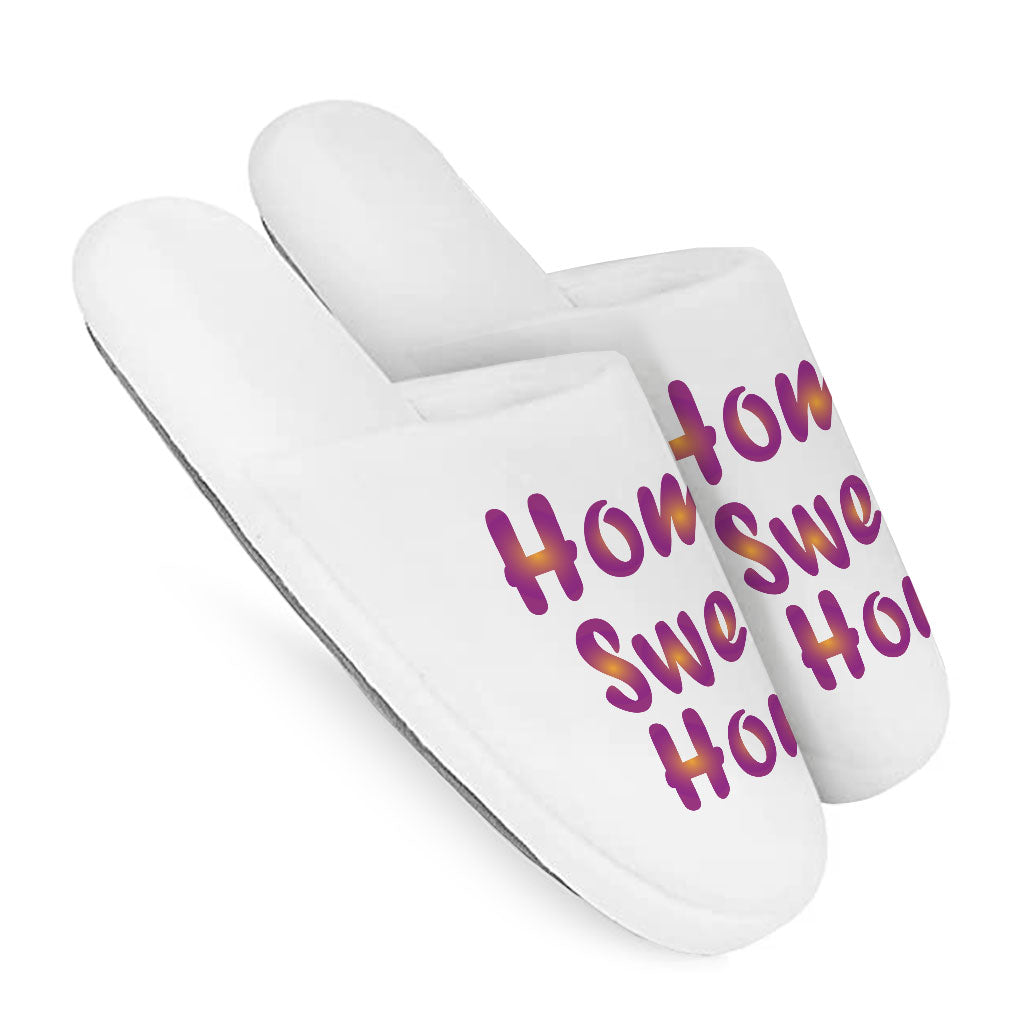 Home Sweet Home Memory Foam Slippers - Best Design Slippers - Printed Slippers