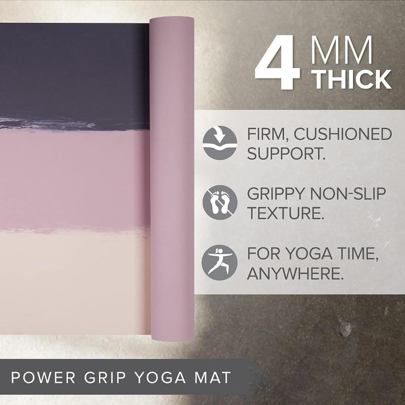 Eco-Friendly 4mm Thick Yoga Mat - Non-Slip, Premium Natural Rubber for All Yoga Styles