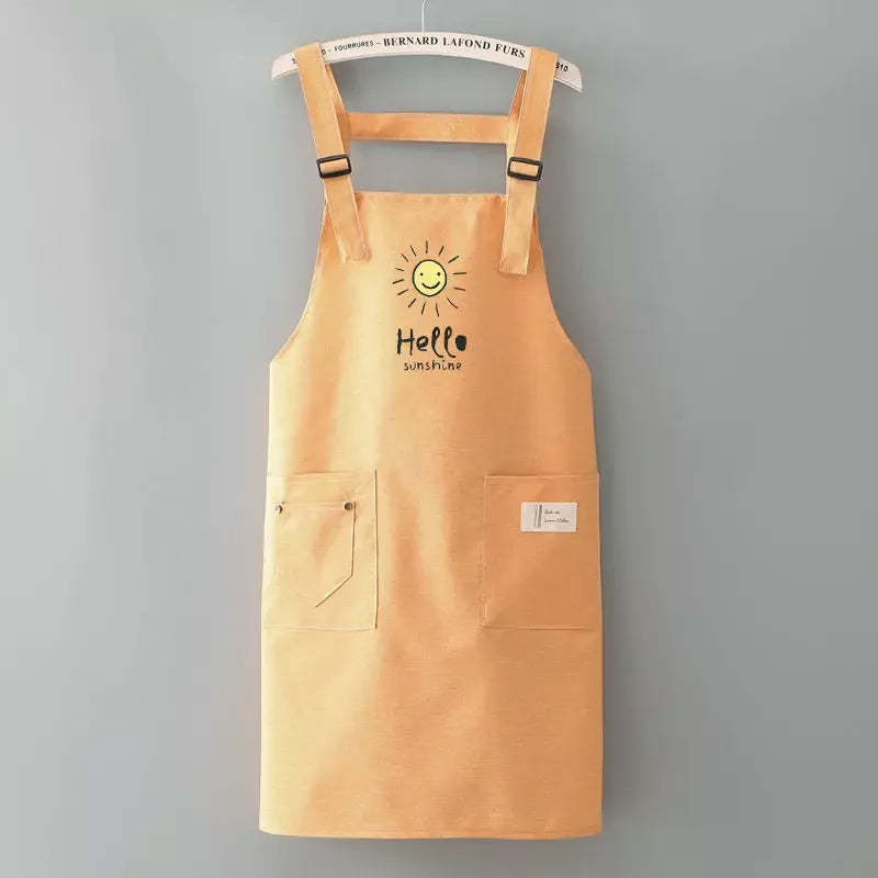 Korean-Style Waterproof Cooking Apron