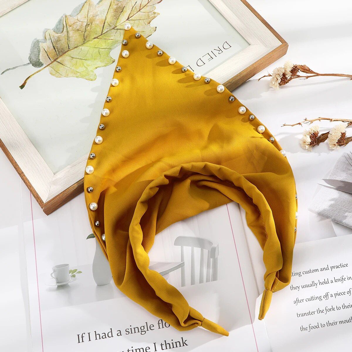 Chic Solid Color Polyester Hairband for Women