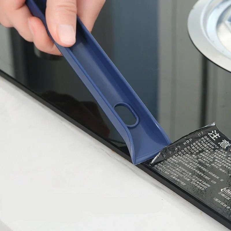 Versatile 2-in-1 Bathroom and Kitchen Gap Cleaning Brush