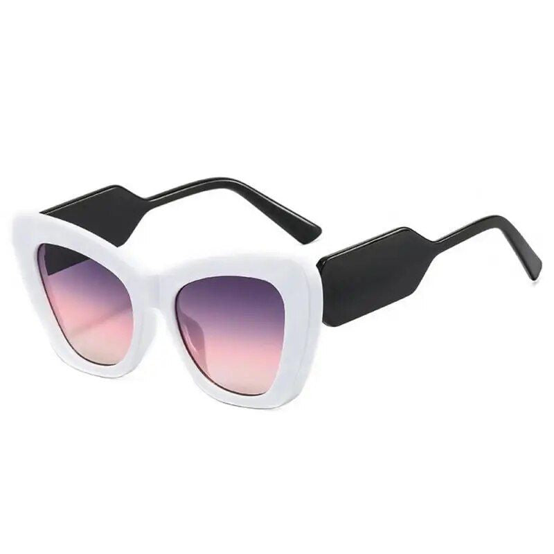 Chic Cat Eye Sunglasses - Unisex Vintage Oversized UV400 Protective Eyewear