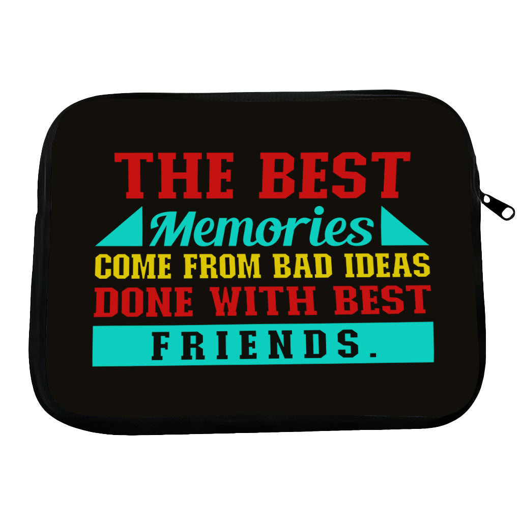 Best Friend Quotes HP 16" Sleeve - Funny Design Laptop Sleeve - Graphic Laptop Sleeve with Zipper