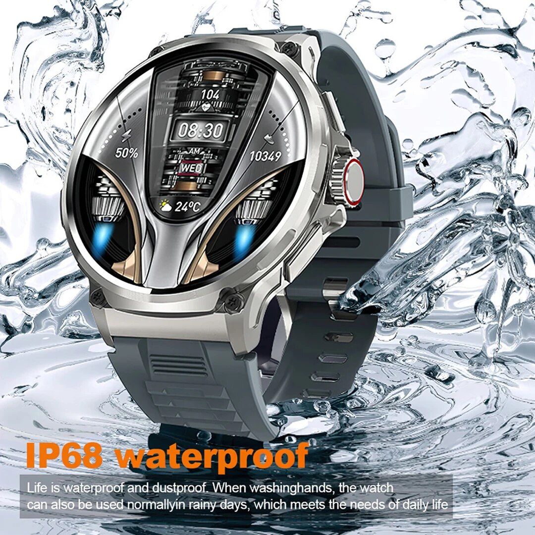 Ultra HD Display Men's Smartwatch with 1.85" Screen, 710mAh Battery, and 400+ Watch Faces for Android & iOS