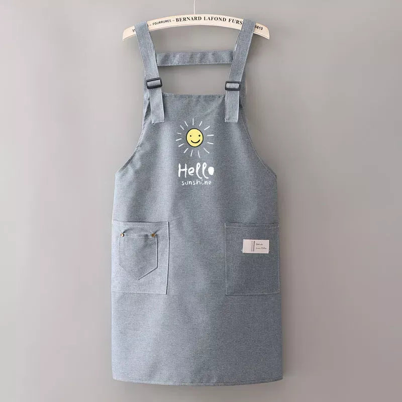 Korean-Style Waterproof Cooking Apron