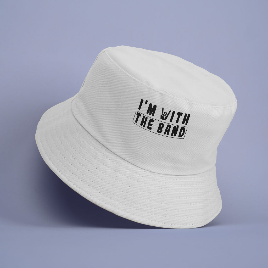 I'm With the Band Bucket Hat - Cool Trendy Hat - Printed Bucket Hat