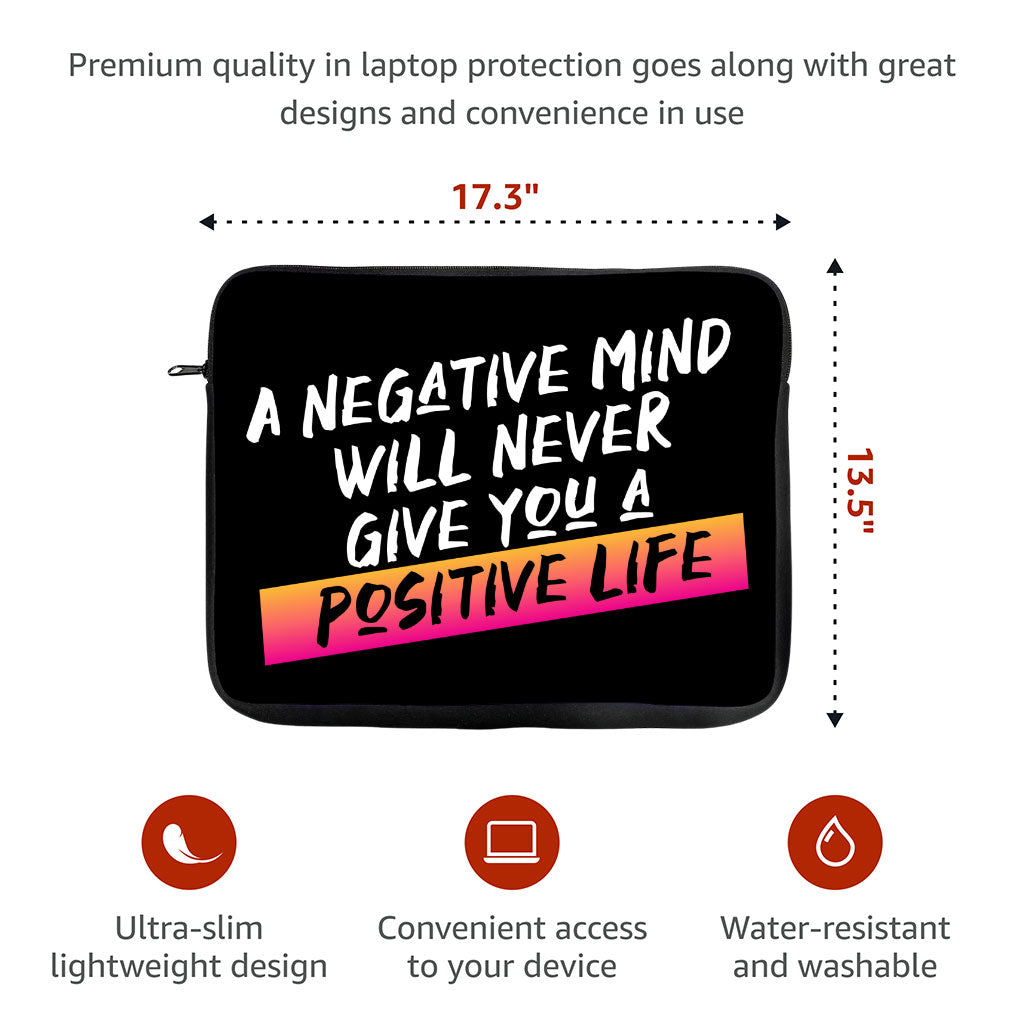 Positive Quote MacBook Pro 16" Two-Sided Sleeve - Trendy Laptop Sleeve - Cool MacBook Sleeve