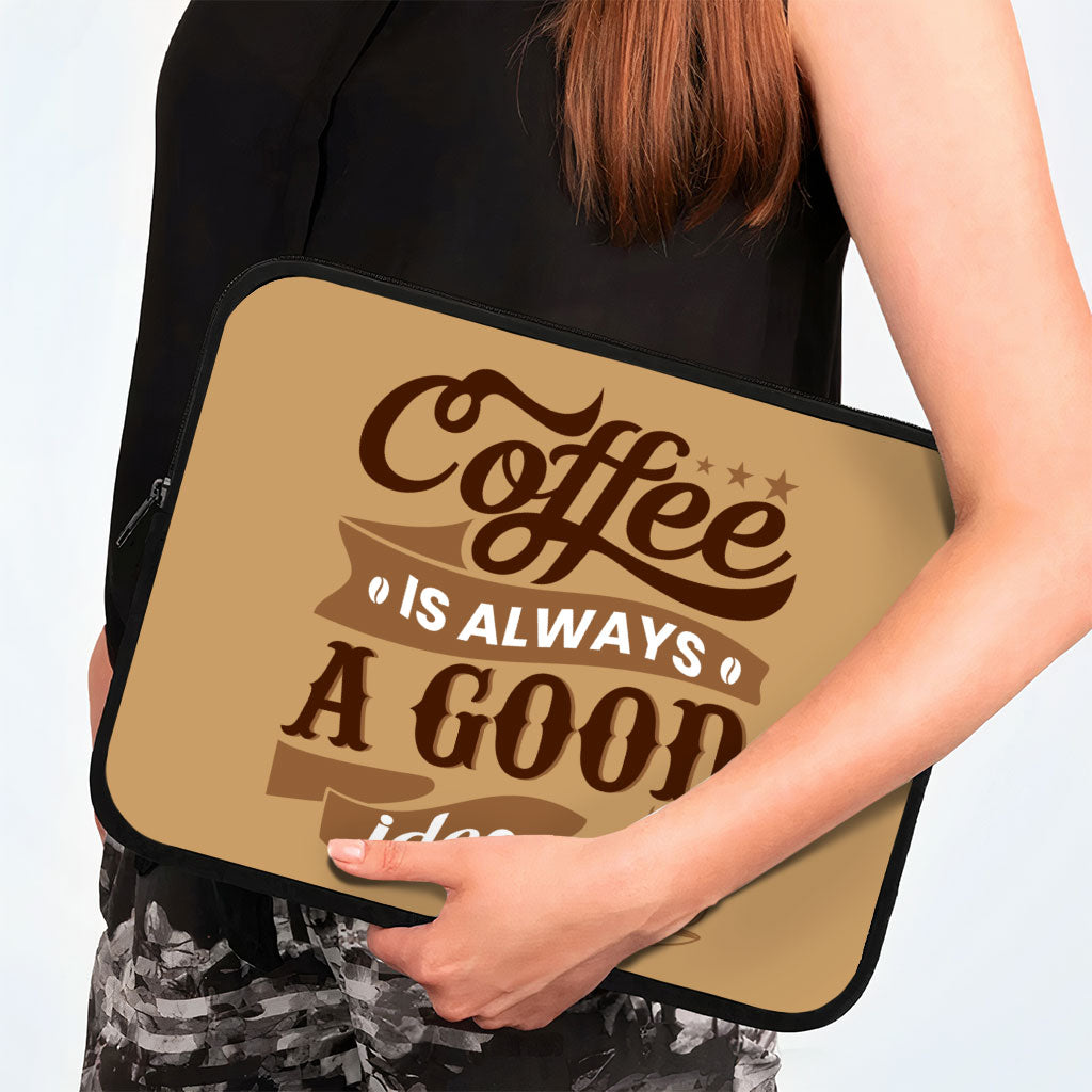 Coffee HP 16" Sleeve - Creative Laptop Sleeve - Themed Laptop Sleeve with Zipper