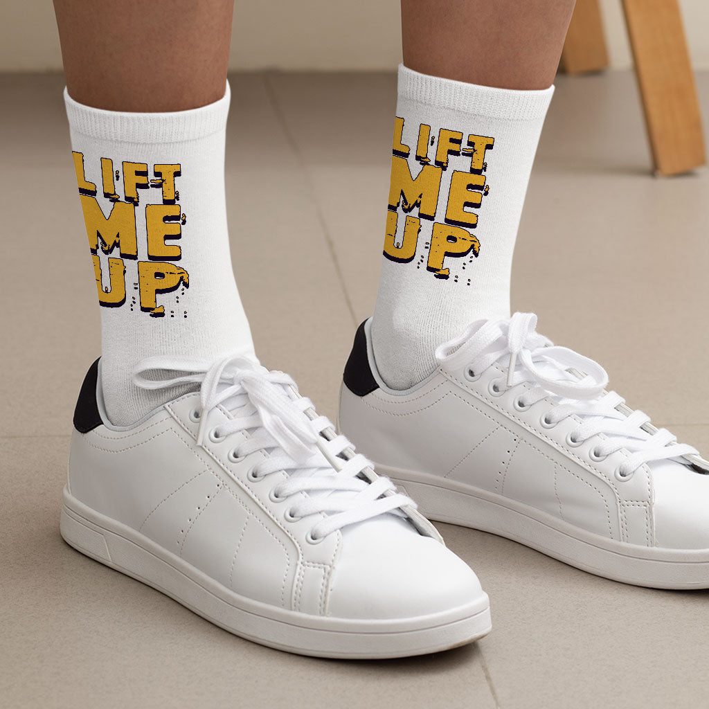 Cool Design Socks - Saying Novelty Socks - Cool Print Crew Socks