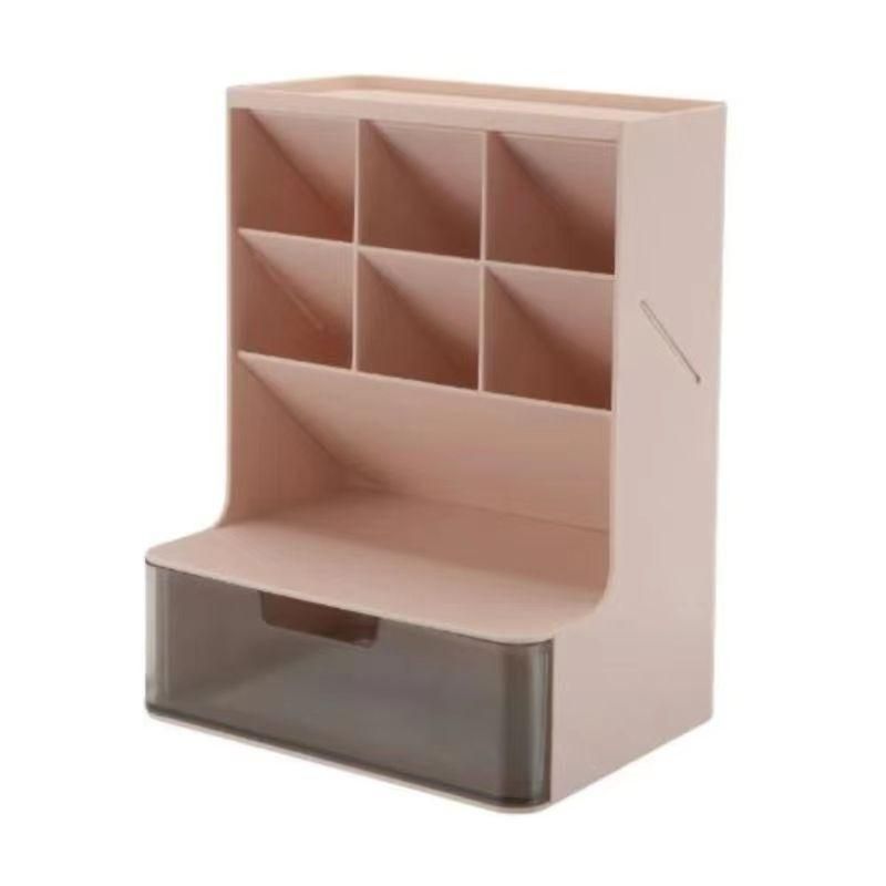 Elegant Desk Organizer: Multi-Functional Office & Cosmetic Storage Rack