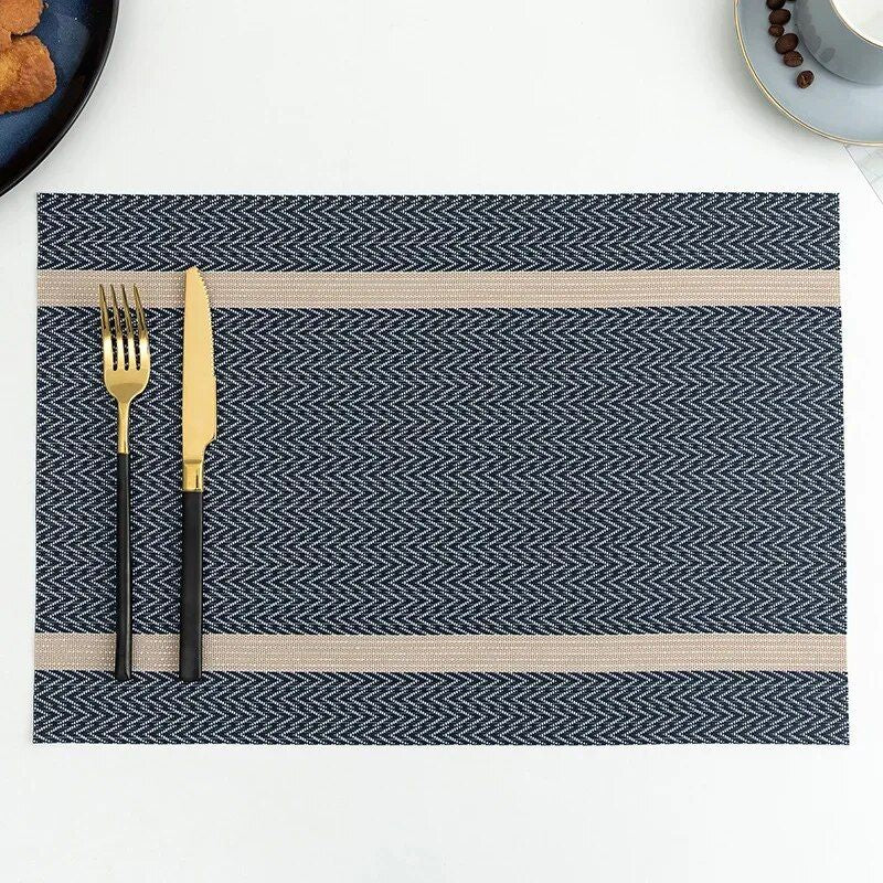 Elegant Polyester Placemats for Dining - Durable, Eco-Friendly Table Mats for Home & Party Decor