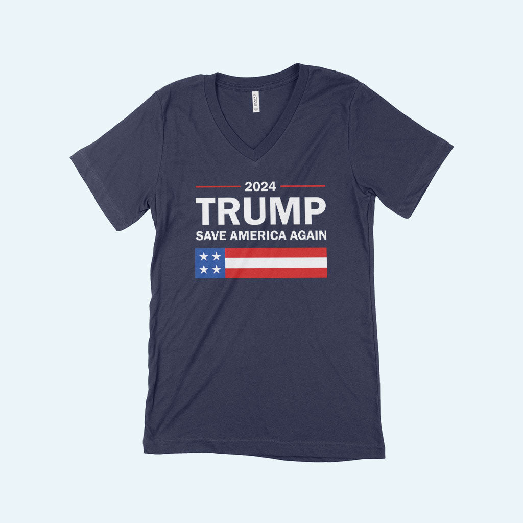 V-Neck Trump T-Shirt - Trump Clothing