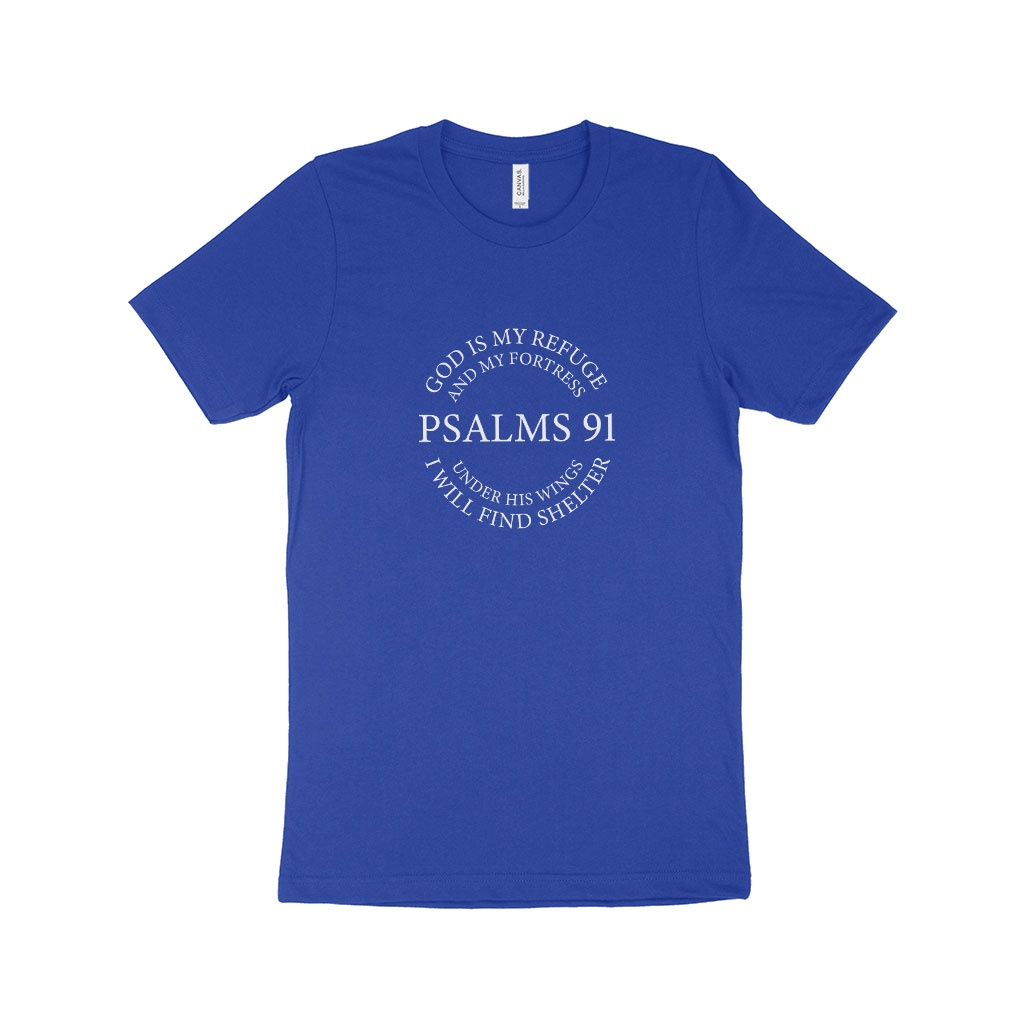 Psalms 91 Unisex Jersey T-Shirt Made in USA