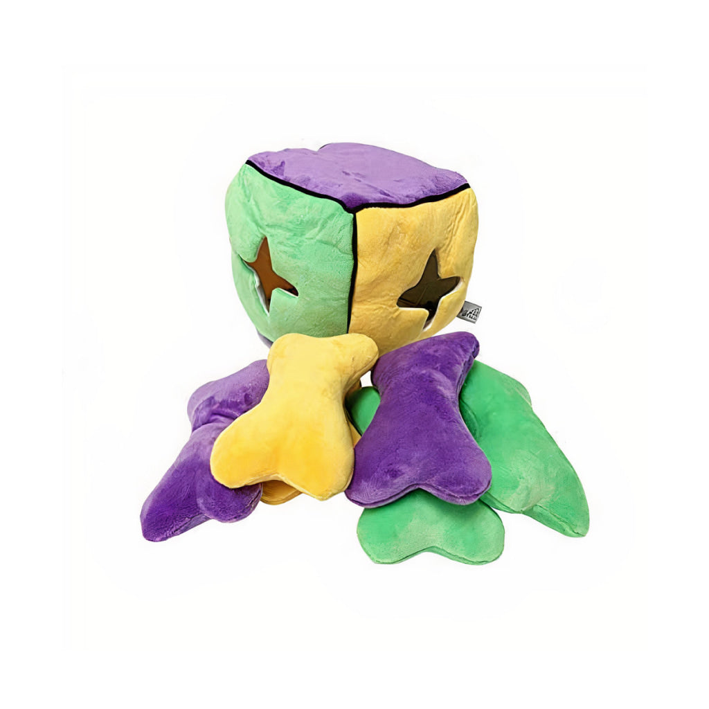 Plush Find a Bone Cube Dog Toy