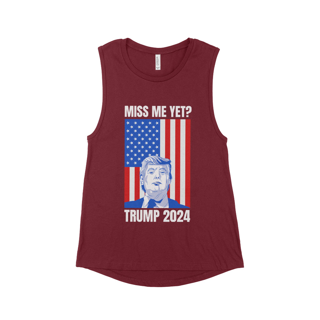 Women's Jersey Muscle Donald J Trump Tank