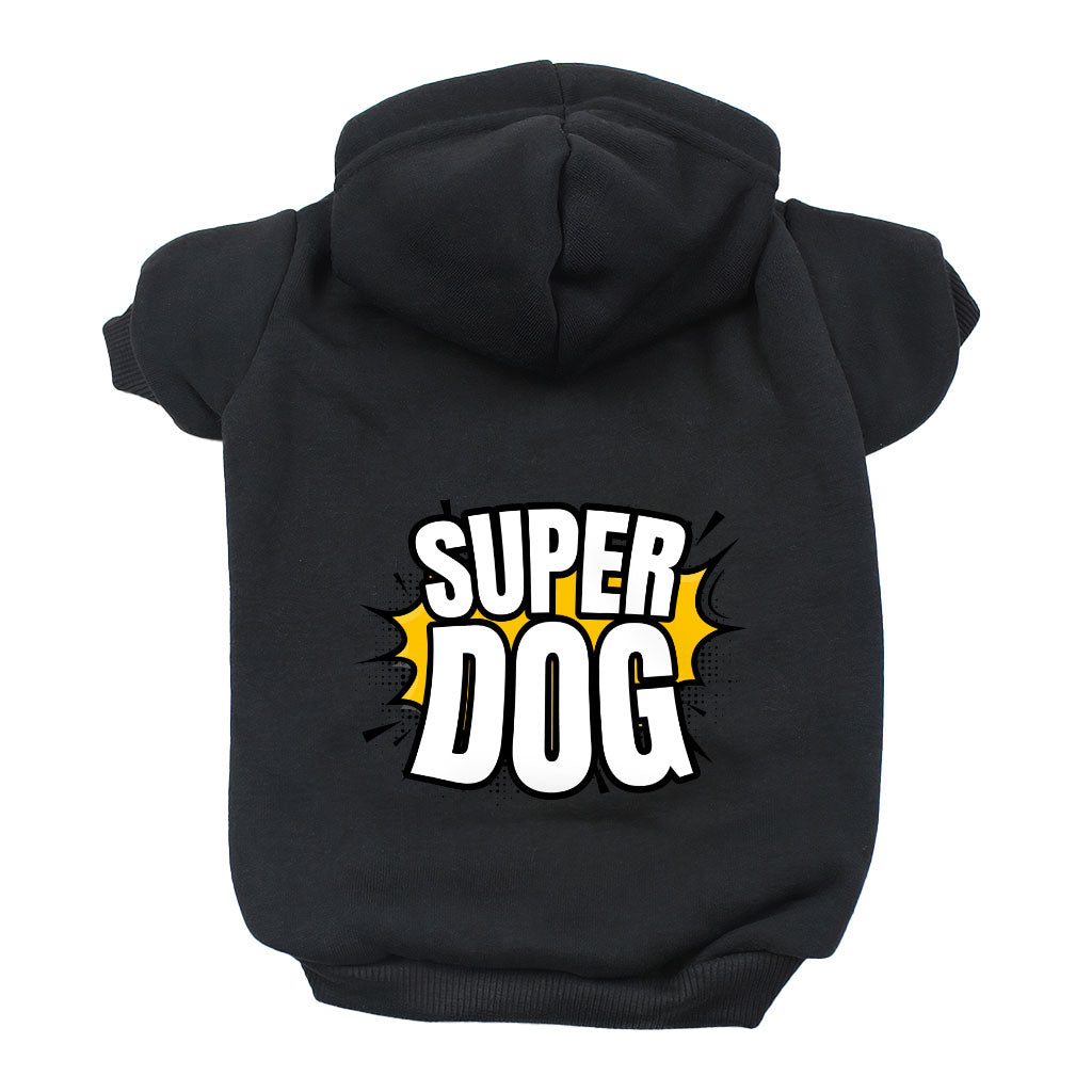 Super Dog Hoodie - Colorful Dog Coat - Graphic Dog Clothing