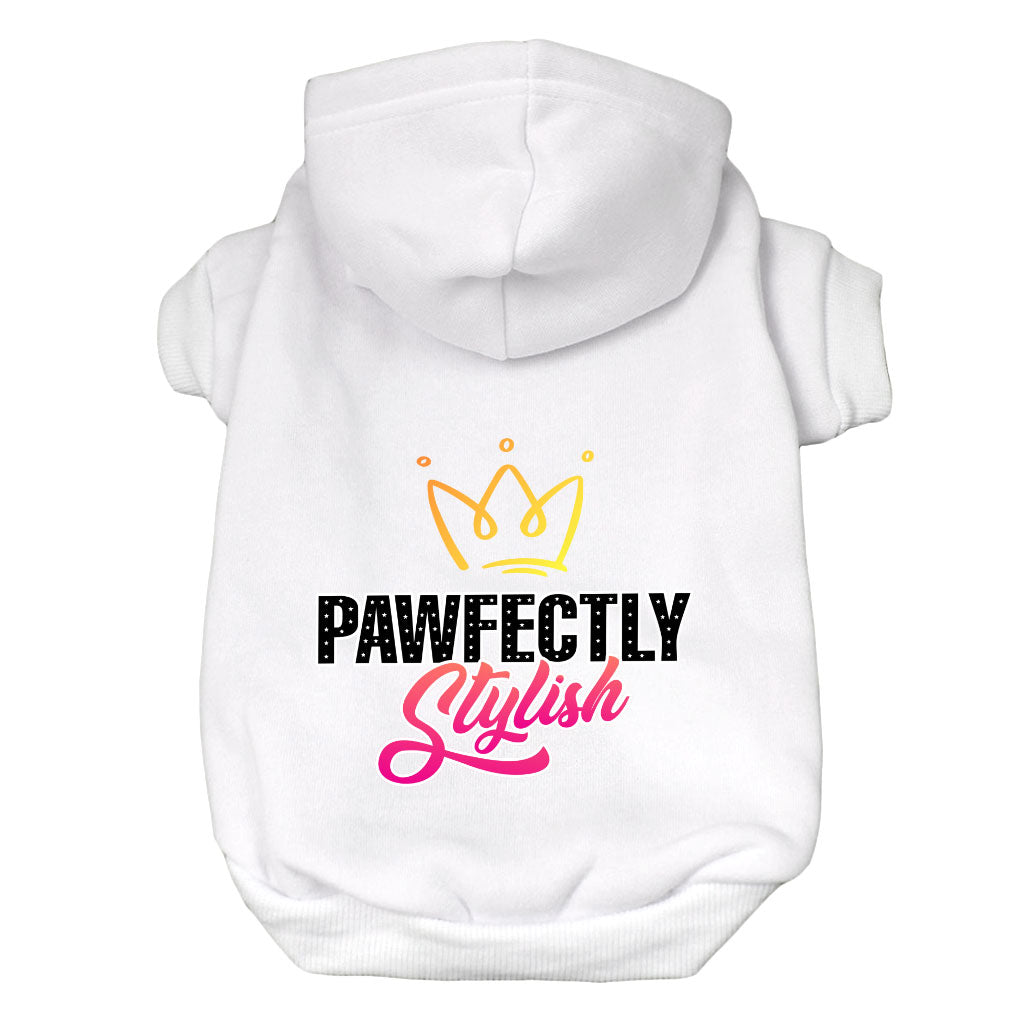 Pawfectly Stylish Dog Hoodie - Crown Dog Coat - Printed Dog Clothing