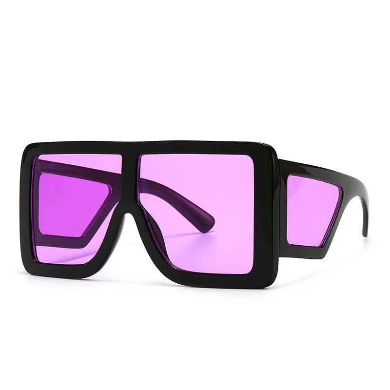 Chic Square Retro Sunglasses for Women - Oversized & UV400 Protected