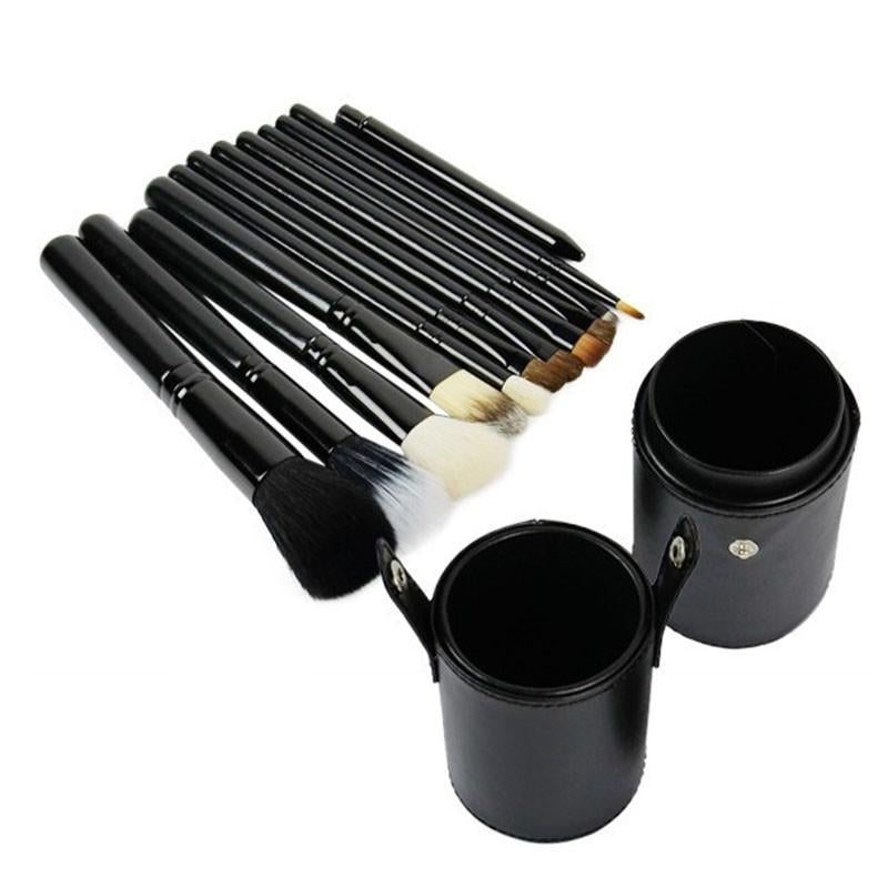 OH Fashion Makeup Brushes Midnight Black,13 PCs