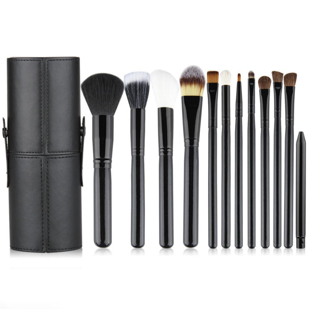 OH Fashion Makeup Brushes Midnight Black,13 PCs