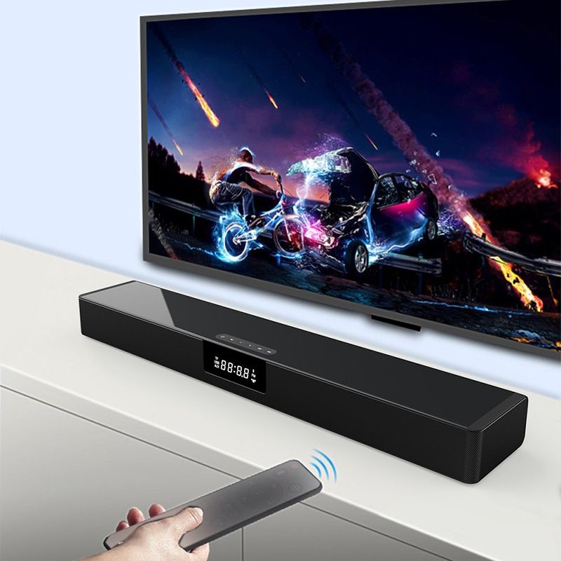 4D Stereo Home Theater Sound Bar with Wireless Charging and Bluetooth