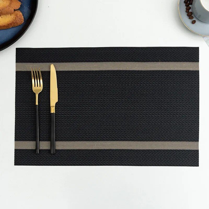 Elegant Polyester Placemats for Dining - Durable, Eco-Friendly Table Mats for Home & Party Decor