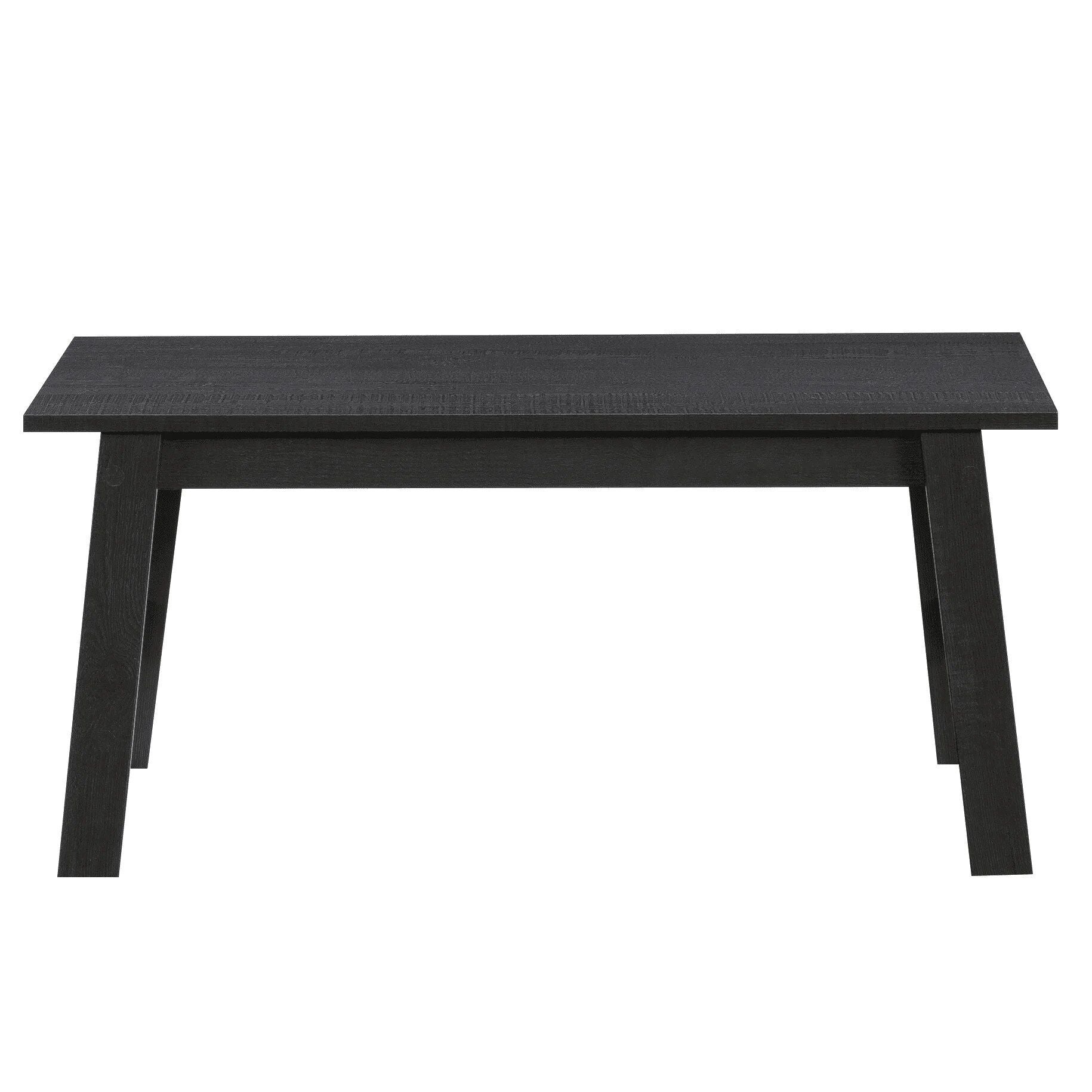 Modern Minimalist Black Rectangle Coffee Table