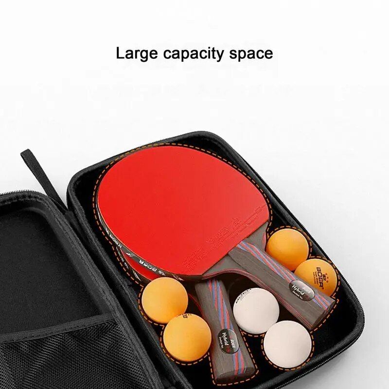 Premium EVA Hard Shell Table Tennis Racket Case - Portable & Waterproof Ping Pong Paddle Storage Box