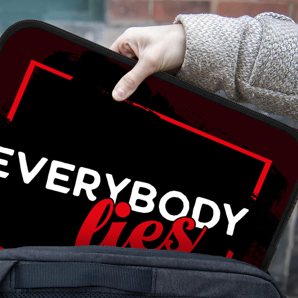 Everybody Lies iPad Sleeve - Printed Tablet Sleeve - Trendy Carrying Case