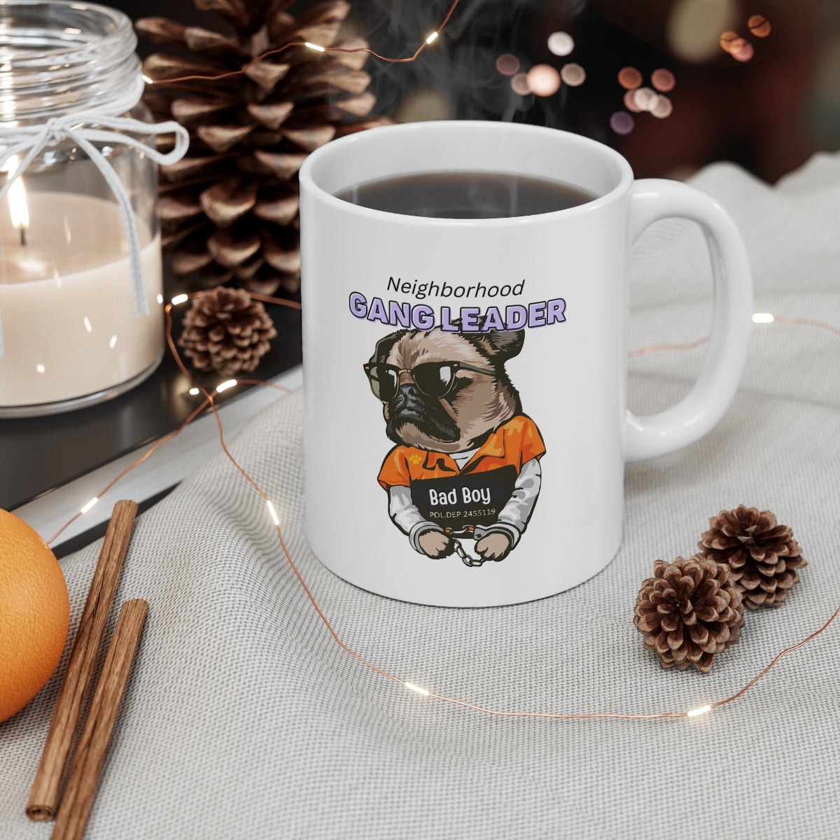 Pug Gang Leader Mug