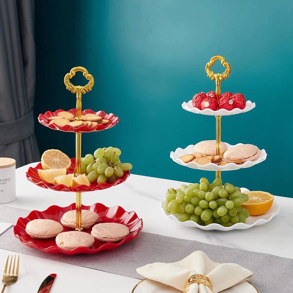 Floral Elegance Fruit Plates: Luxury Tableware for Memorable Celebrations