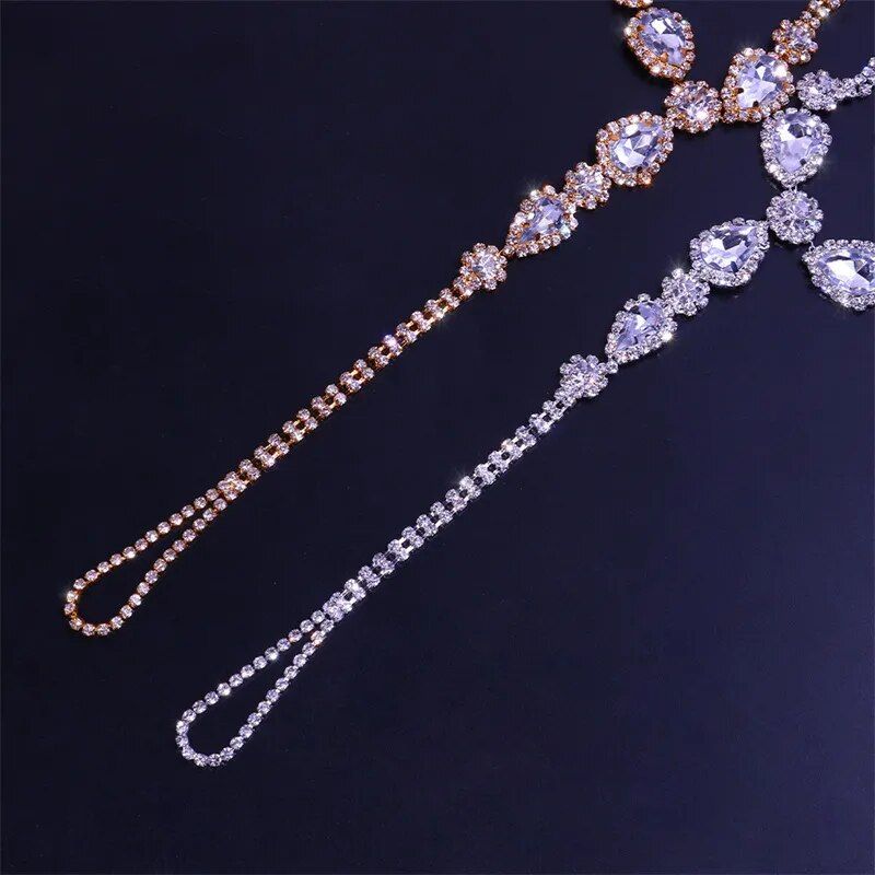 Trendy Geometric Cubic Zirconia Anklet