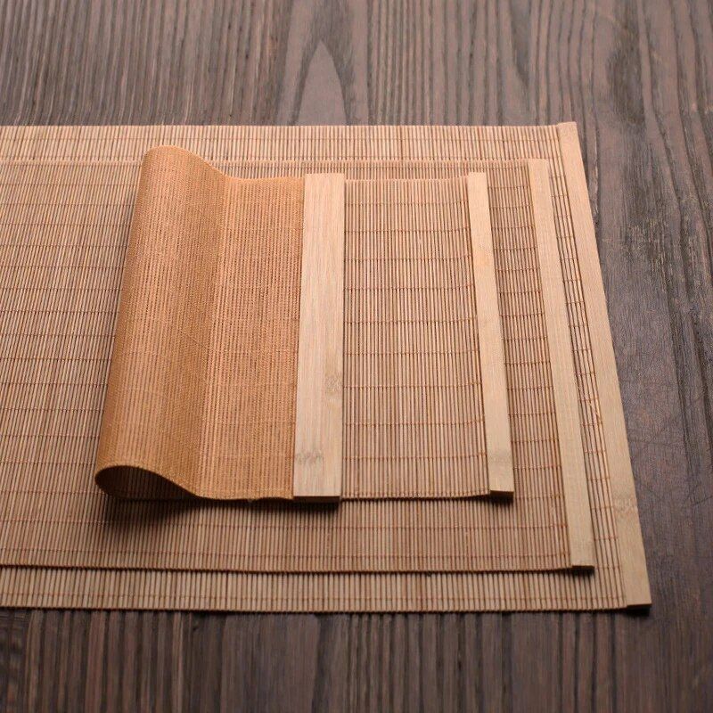 Elegant Bamboo Table Mat - Eco-Friendly Japanese Style Insulated Dining Runner