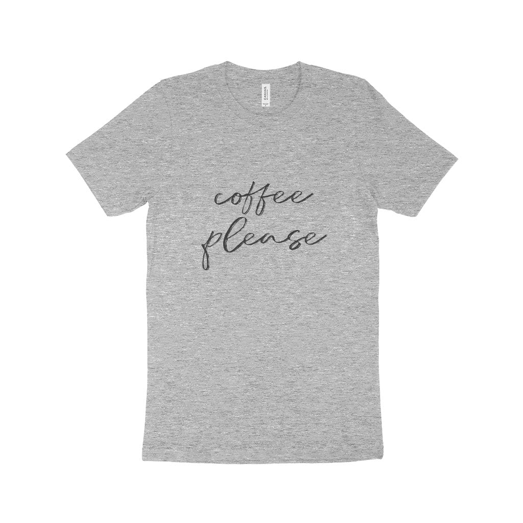 Coffee Please Unisex Jersey T-Shirt Made in USA