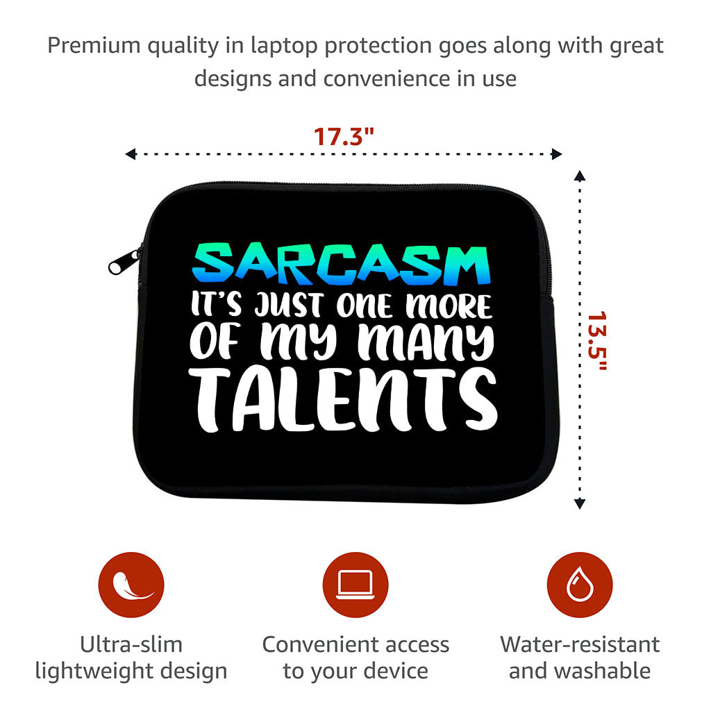 Sarcasm MacBook Pro 14" Two-Sided Sleeve - Funny Laptop Sleeve - Printed MacBook Sleeve