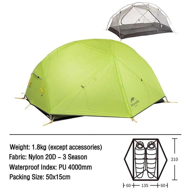 Ultra-Light 2-Person Backpacking Tent