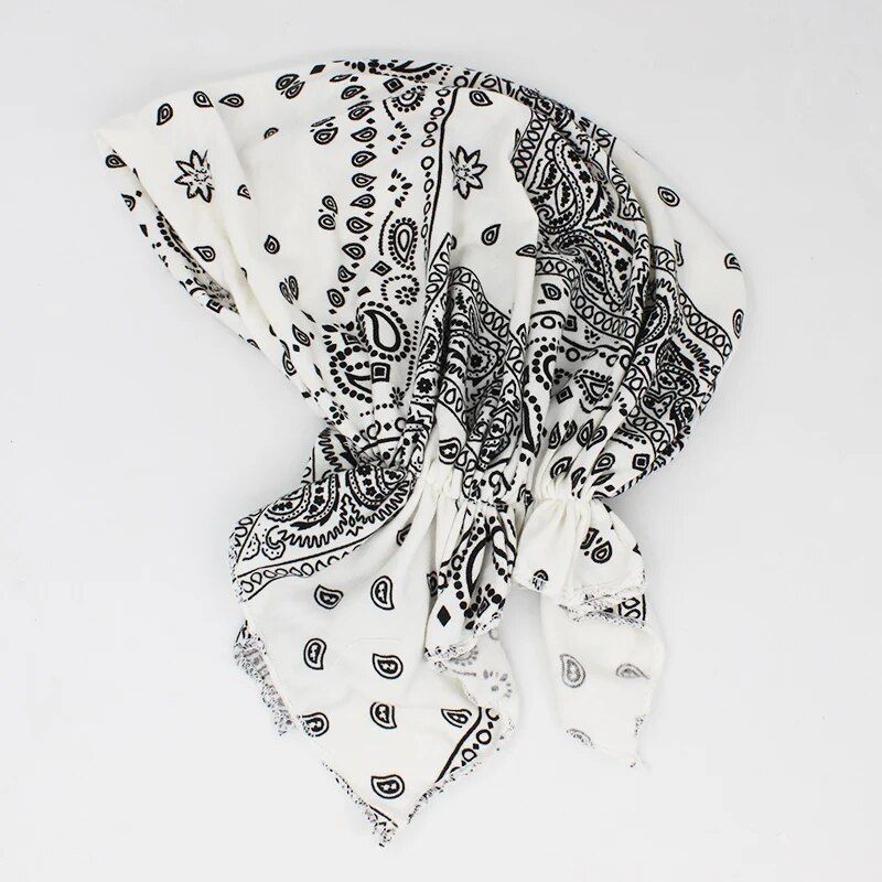 Floral Print Polyester Bandanas for Women